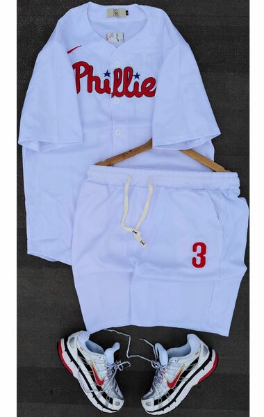 Ensemble sport baseball blanc