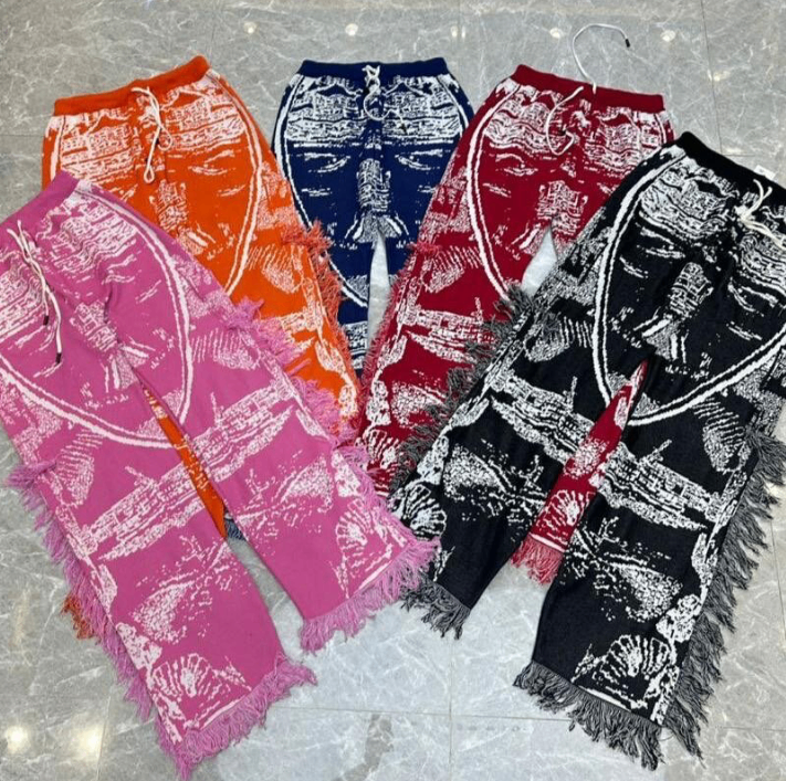 Pantalons à franges colorés