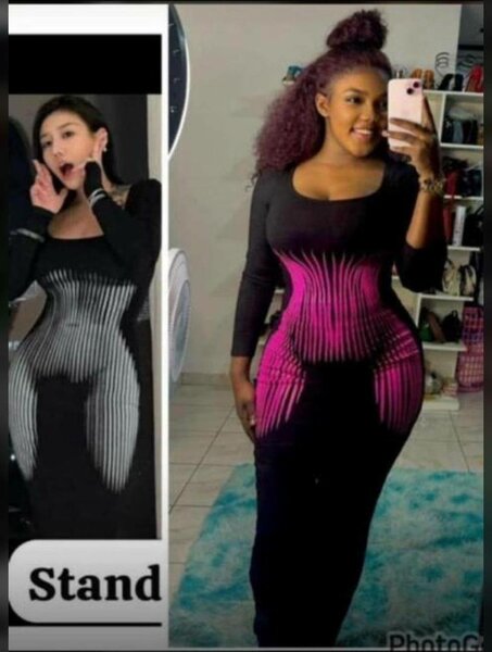 Robe longue moulante sculptante
