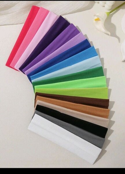 Bandeaux colorés en coton