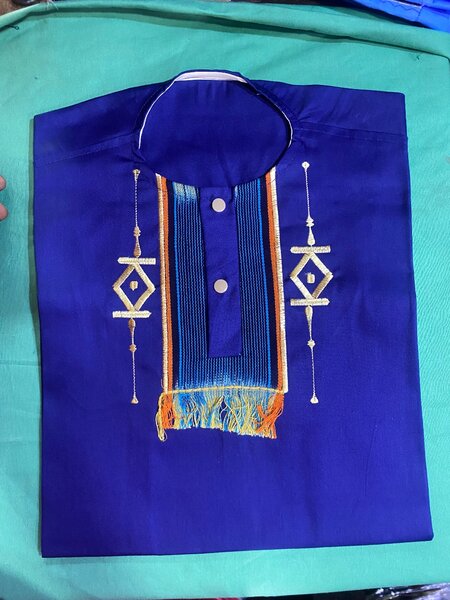 Chemise traditionnelle brodée homme