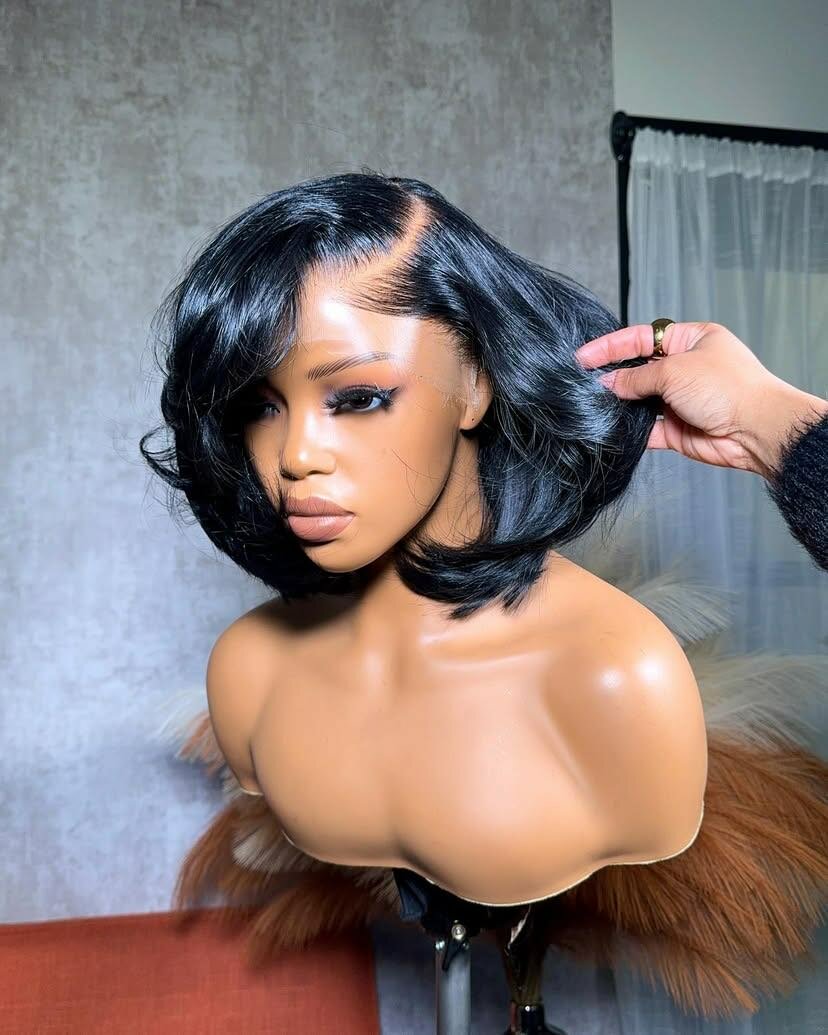 Human nature hair 6*6 hd closure wig/raw indian
