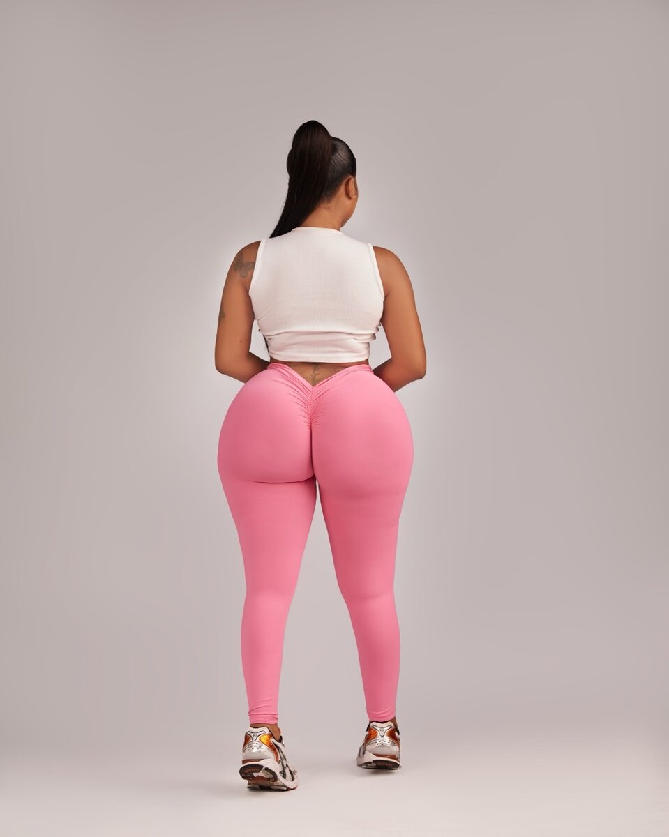 Split bum basic leggings