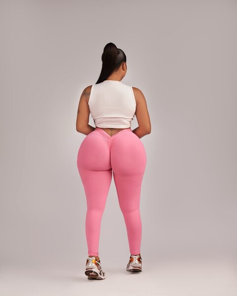 Split bum basic leggings