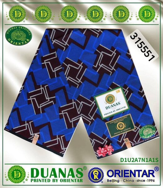 Tissu bleu brun