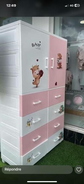 Commode enfant design colorée