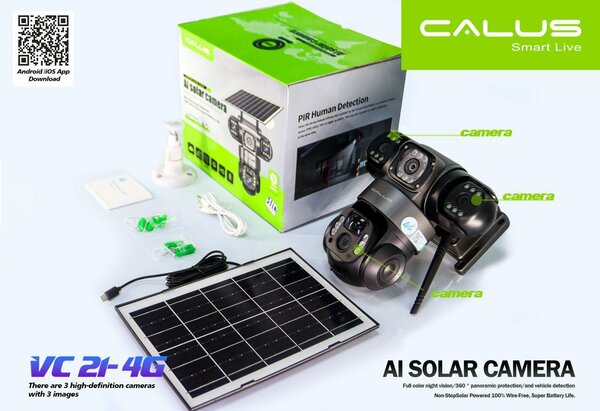 Caméra Solaire AI Extérieure