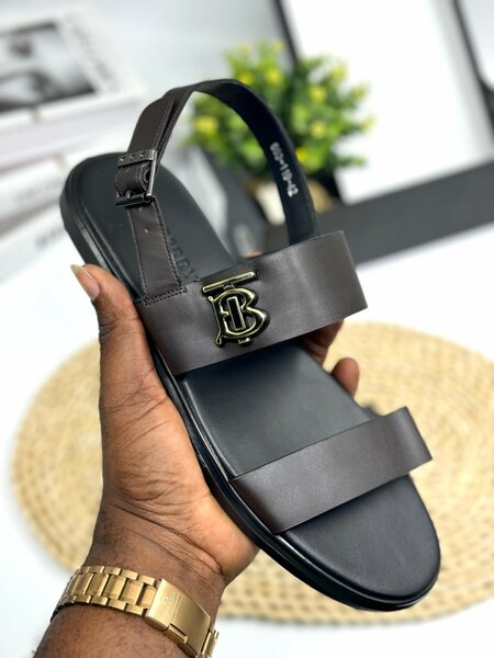 Leather slippers