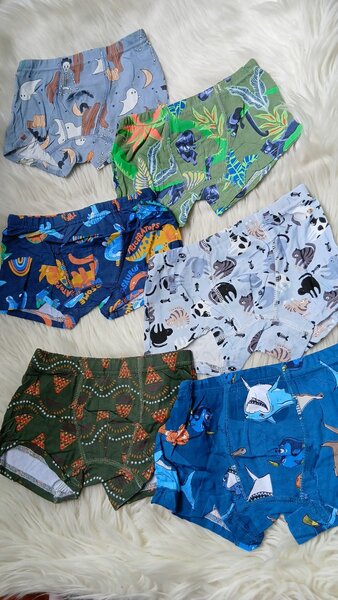 6Caleçons colorés pour enfants