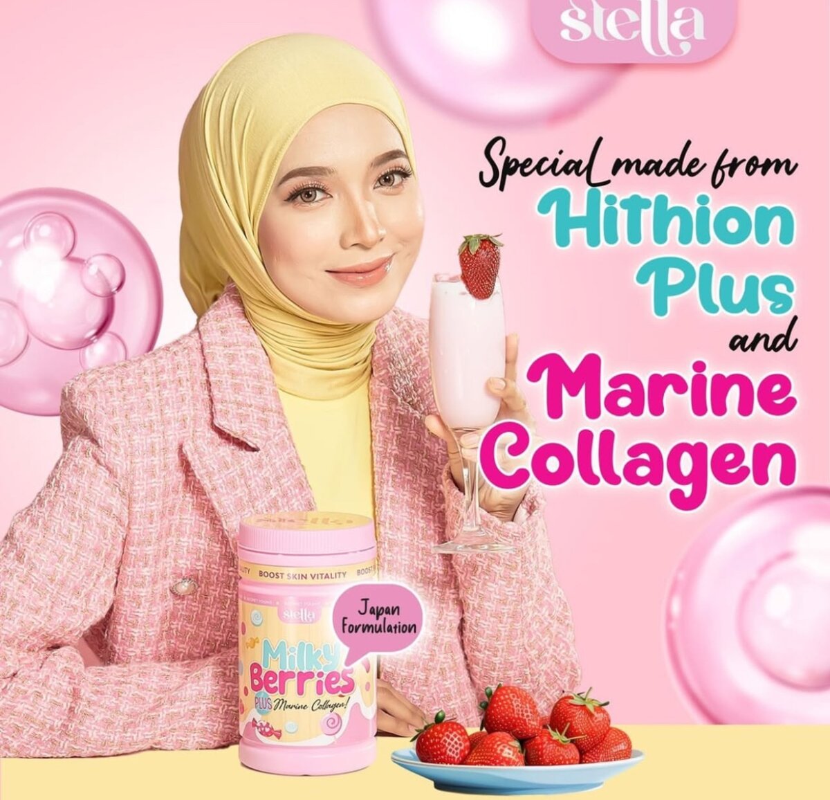 Stella milky berries skin supplements