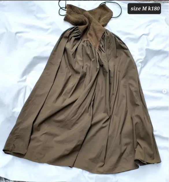 brown dress
