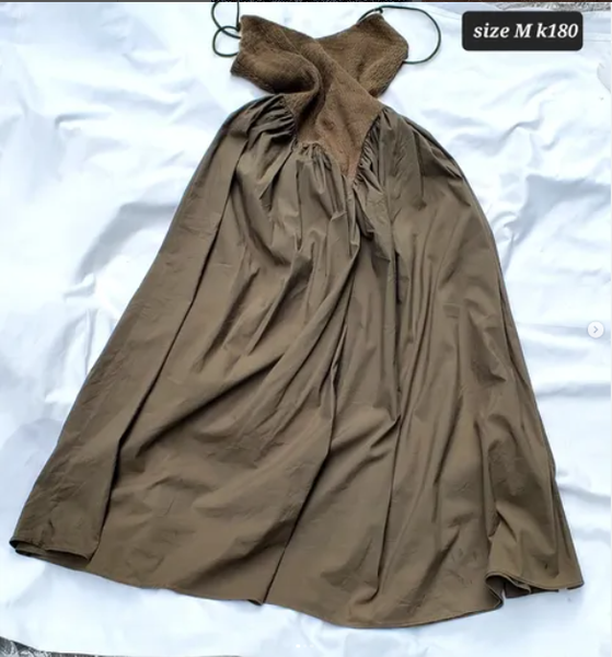brown dress