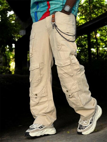 Pantalon cargo beige tendance