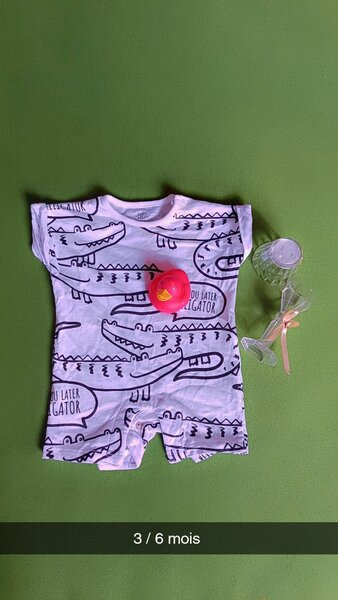 Pyjama Bébé Alligator 3-6 Mois