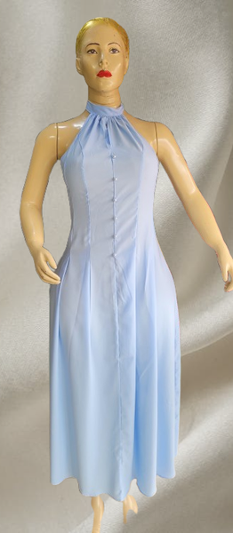 Robe longue élégante bleu clair