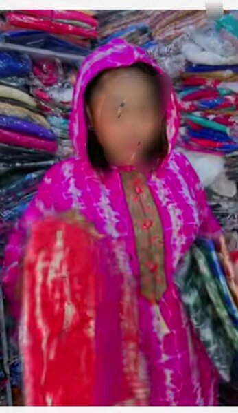 Caftan en tissu coloré