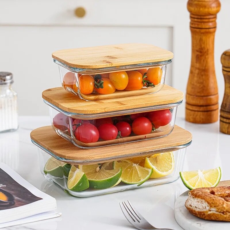 Brosilicate Glass storage bowls set