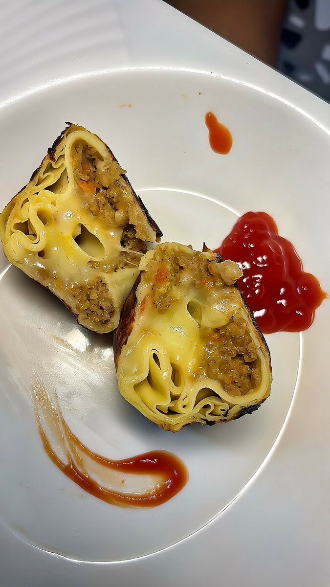 Crêpes viande hachée béchamel