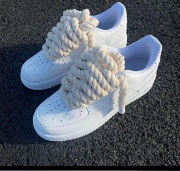 Air force blanc gros lacet