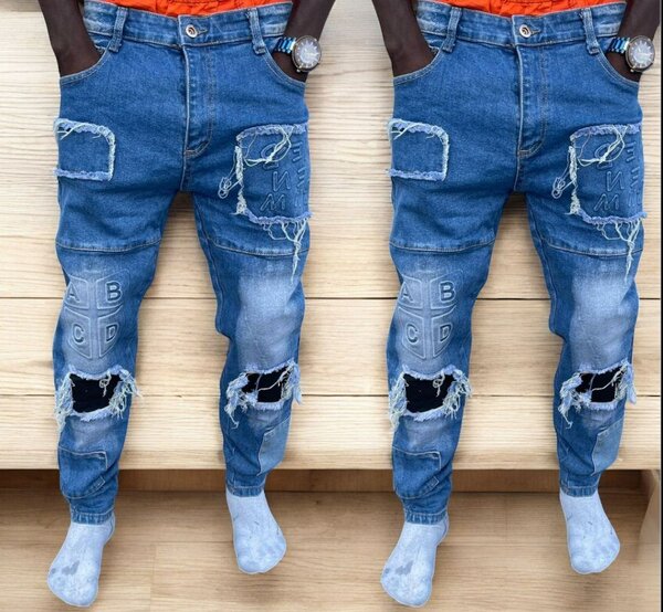 Jeans décontractés déchirés