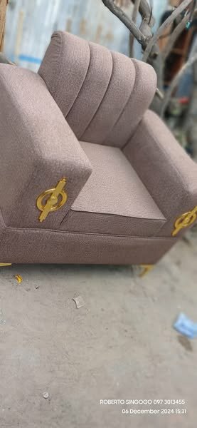 The brown armchair