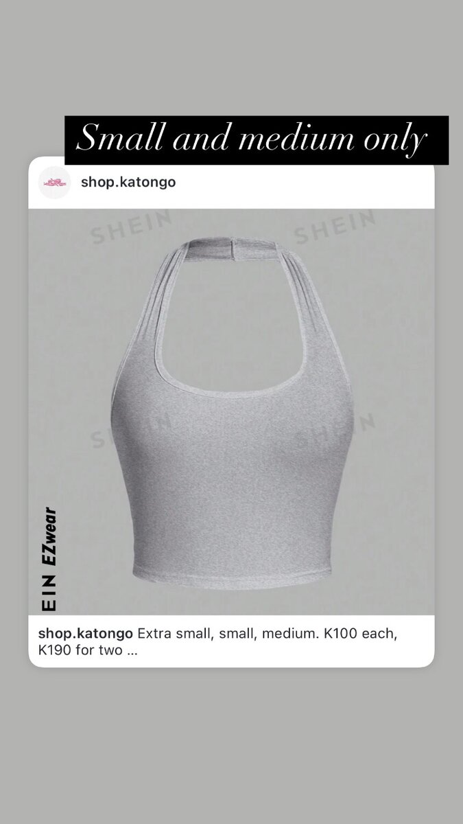 Halter tops