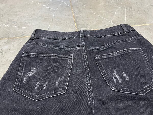 Tattered mom jeans
