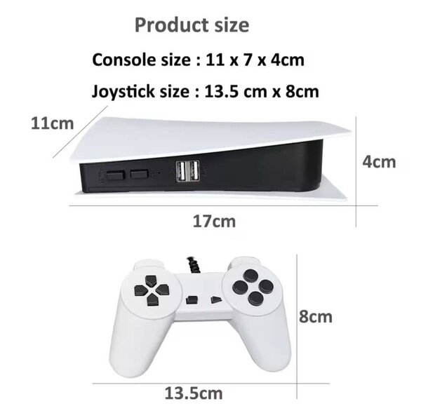 Console de jeu vidéo avec 2000 jeux classiques, console TV 8