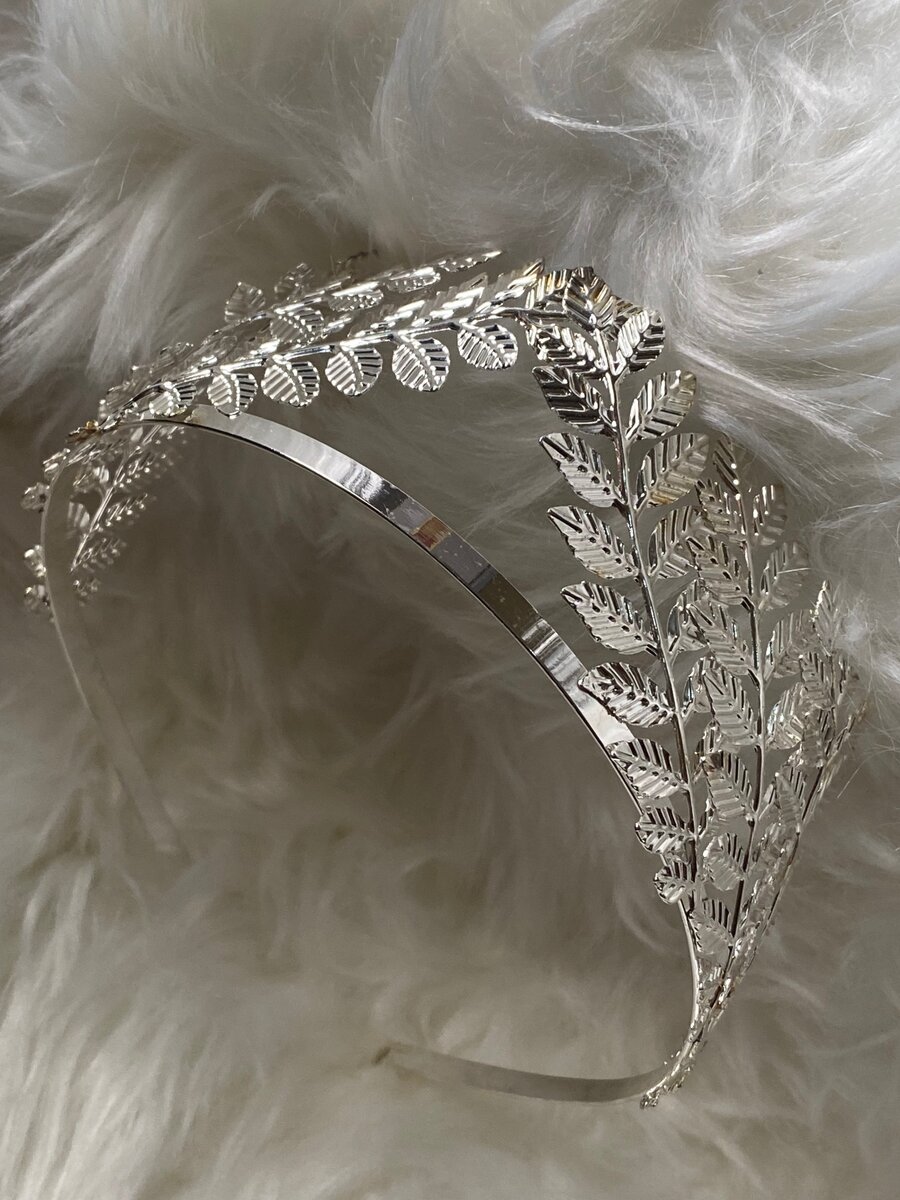 Silver headband