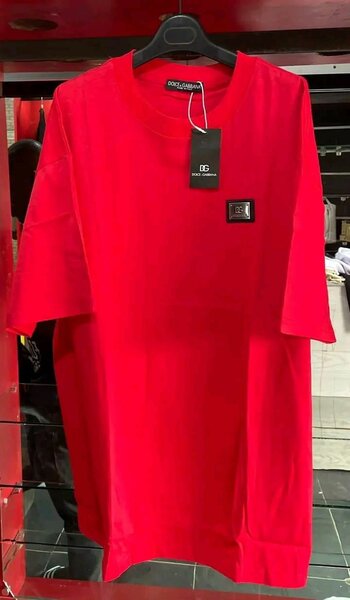 T-shirt rouge oversize homme
