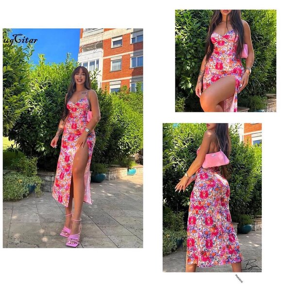 Robe longue fleurie élégante