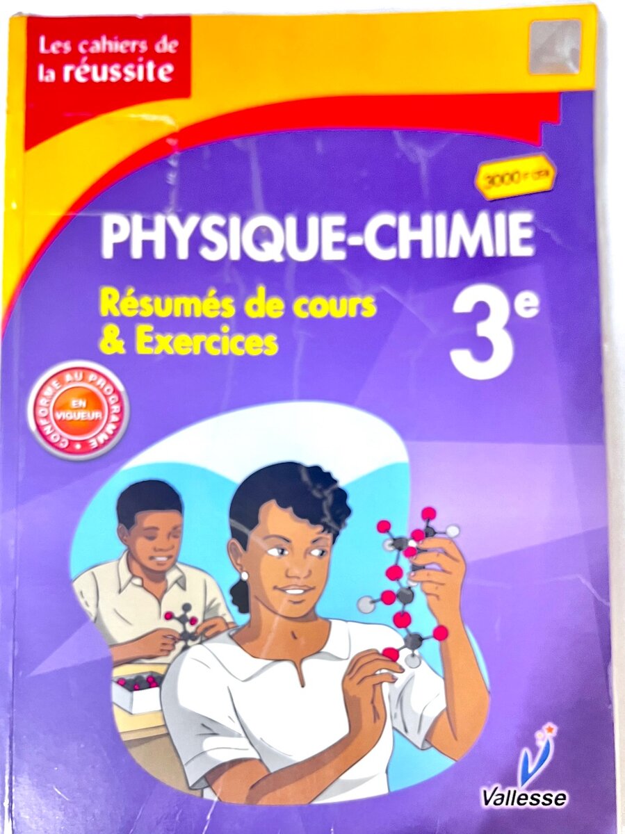 Cahier Physique-Chimie 3e