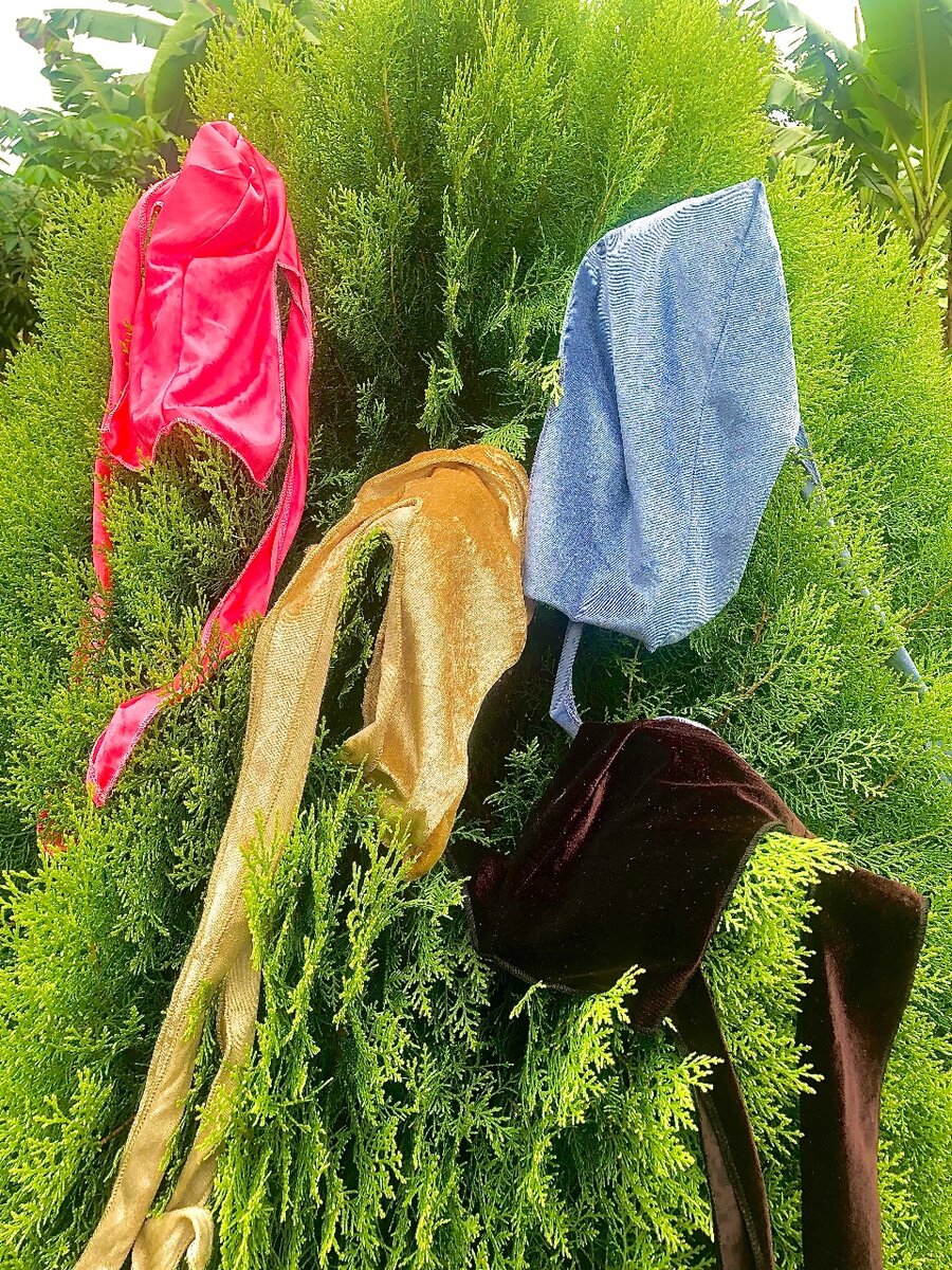 Golden velvet Durag