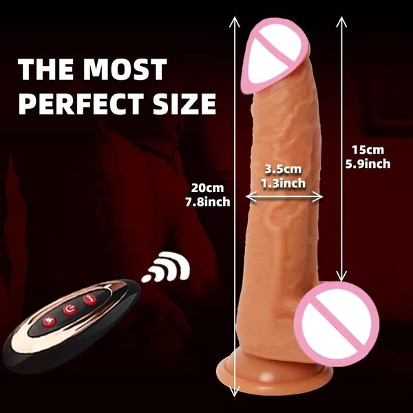 Vibromasseur réaliste avec télécommande