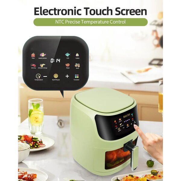 Silver Crest 8L Air Fryer  360° Heating Touch Screen & 1400