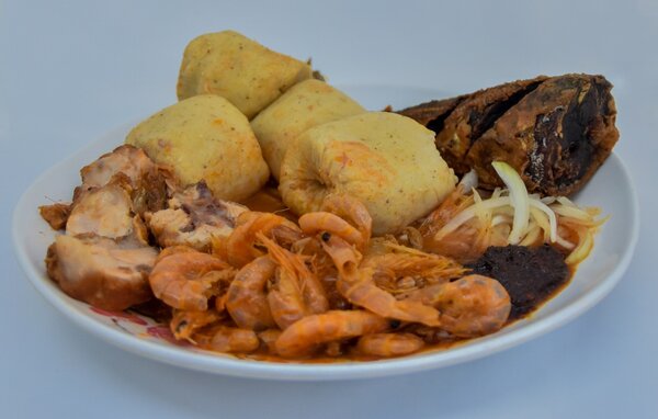 Dokounou poisson crevettes