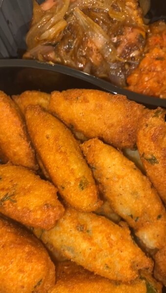 Croquettes de manioc poulet rô