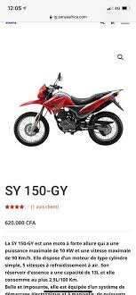 Moto Sanya SY150-GY Rouge