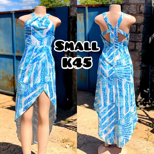 women's blue dress
