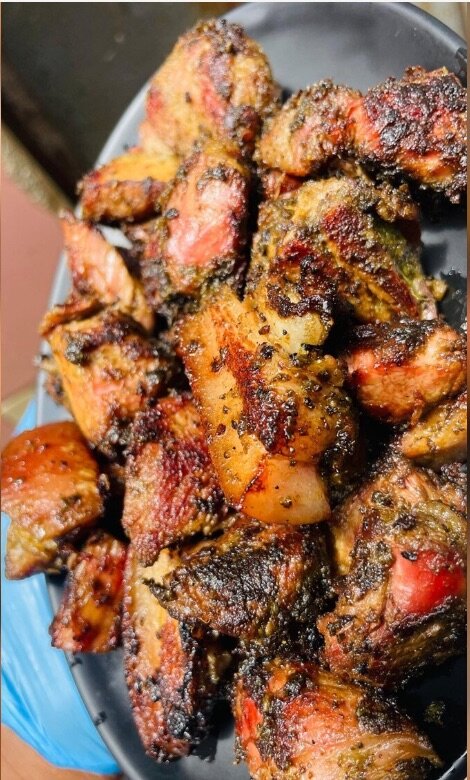 Délicieux porc sauté et braisé
