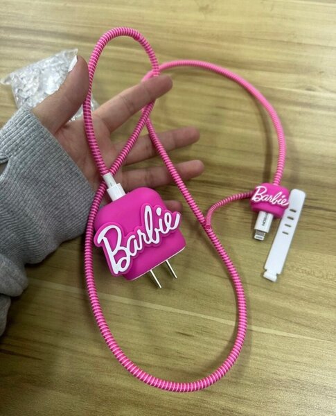 Chargeur rose style Barbie