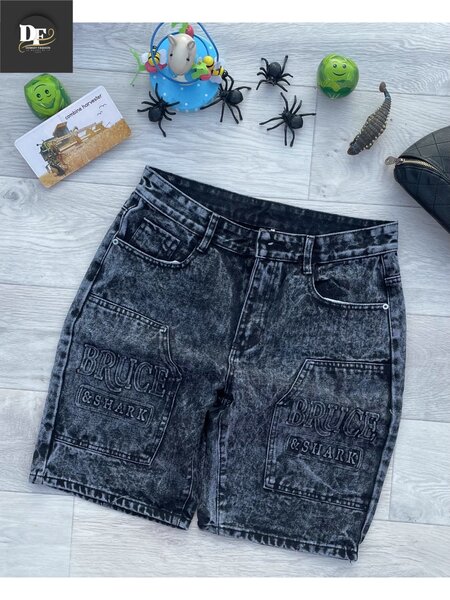Shorts en jean décontractés noirs