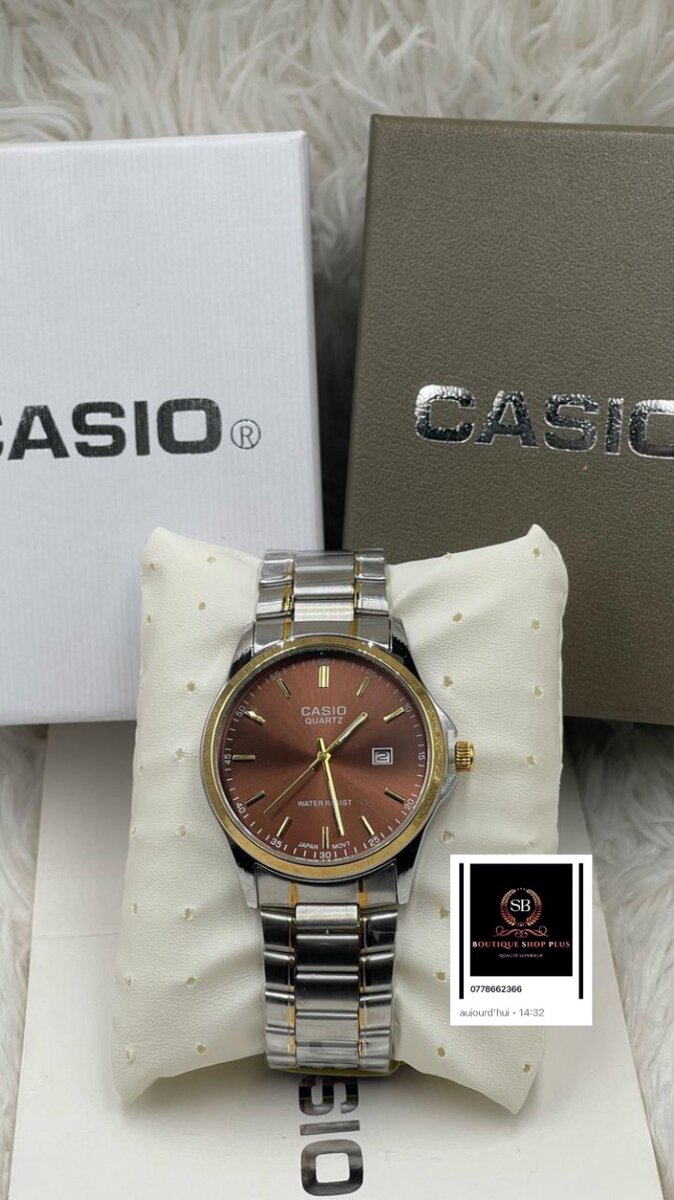 Montre Casio authentique avec  sa boîte