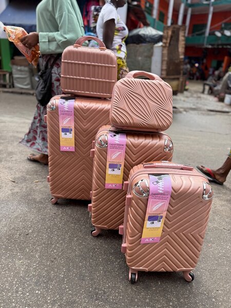 Set de Valises Roses 5 Pièces