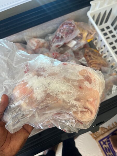 Poulets effilées