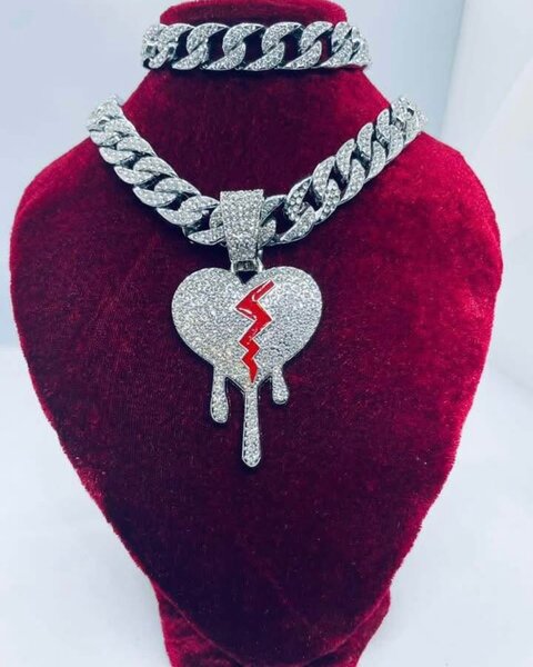 Collier Coeur Brisé Diamant