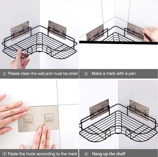 Bathroom corner caddy
