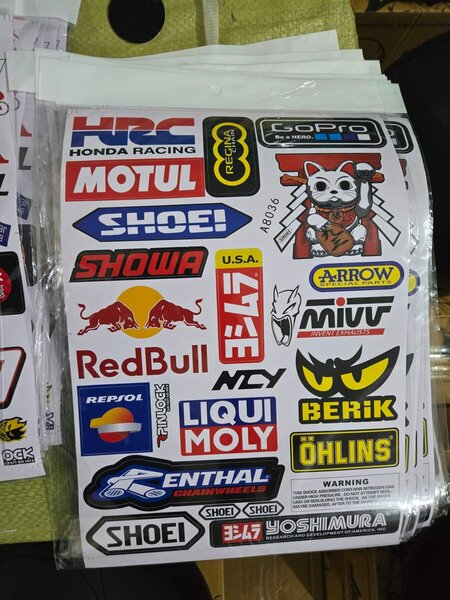 Autocollants Motos Course