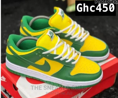 green sneakers