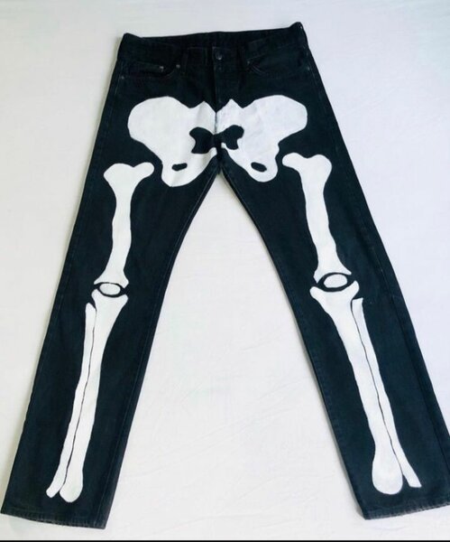 Jeans unisex imprimés tendance
